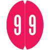 VRE GBS 8857 Label Number 9 (500/Roll)