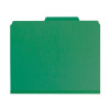 Smead Pressboard Fastener Folders, Letter Size, 1/3-Cut, 2 Fasteners, Green, 25/Box