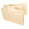 SuperTab File Folders, Legal Size, 1/3-Cut, No Fasteners, 11pt. Manila, 100/Box