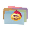 Smead SuperTab File Folder 15906, Oversized 1/2-Cut Tab, Legal, Assorted Colors, 100/Box