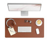 31.5 x 15.7" Vegan Leather Desk Pad, Saddle