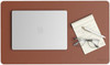 31.5 x 15.7" Vegan Leather Desk Pad, Saddle (Overhead)