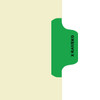 "X-Ray/EKG" - Side Tab Fileback Divider with Fastener - Position 4 - Light Green - Zoomed Image