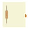 "Hospital" - Side Tab Fileback Divider with Fastener - Position 5 - Brown - Full Image