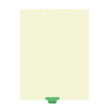 X-Ray/EKG Dividers, Bottom Tab, Position 4, Light Green Tab, 50/Box (I725) - Full Image