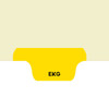 EKG Dividers, Bottom Tab, Position 5, Yellow Tab, 50/Box (I727) - Zoomed Image