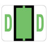 Tab Products 1286 Alphabet Label Letter D, Light Green, 50/Sheet (A1286-D-SH)