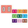Datafile Numeric Labels - AL8700 Series, Full Set (10 Rolls + Dispensing Box), 15/16 x 1-1/4, 500/Roll, 10 Rolls plus tray