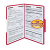 Smead Fastener File Folders, 2 Fasteners, Reinforced 1/3-Cut Tab, Legal Size, Red, 50/Box