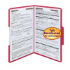 Smead Fastener File Folders, 2 Fasteners, Reinforced 1/3-Cut Tab, Legal Size, Red, 50/Box