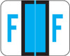 Smead Alphabetical Labels, BCCS-Series, 1 H x 1 1/4 W, Letter F, Blue, 120/Pack