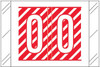 Barkley FASTM Alphabetic Label - Red Letter O, Self-Adhesive, Polylaminated for End-Tab File Folders