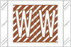 Tabbies 12000-Series compatible alphabetic label, Letter W, Tan, 1 inch x 1.5 inch, 500 labels per roll