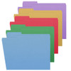 Assorted color top tab file folders with 1/3-cut tabs in blue, green, red, yellow, and purple – letter size