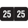 Smead ETYJ Year Label 2025 – Black, Jeter-Compatible, 3/4" x 1-1/2"
