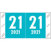 Col'R'Tab Compatible Year Label 2021 – Light Blue, CLYM Series, 3/4" x 1-1/4"