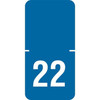 TABBIES 2022 Year Label – Dark Blue, 72500 Series, 3/4 x 1-1/2 Inch
