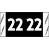 Acme Visible Compatible Year Label 2022 – Black, 3/4 x 1-1/2, 12622