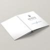The RE/MAX Collection hardcover presentation cover – lay-flat binding with backside view of soft-touch finish and branded design