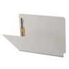 Gray End Tab Pressboard Fastener Folder – Letter Size, 25pt, 2 Fasteners
