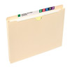 Smead Reinforced File Jacket – 1" Expansion, Manila, Straight-Cut Tab