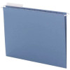 Smead 64021 letter-size hanging file folder, blue, 1/3-cut tab style, 25 per box