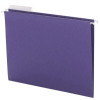 Smead 64023 letter-size hanging file folder, purple, 1/3-cut tab style, 25 per box.
