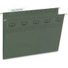Smead 64036 TUFF letter-size hanging folder in standard green with Easy Slide repositionable tab.