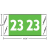 Col’R’Tab 51700 2023 year label, light green, 3/4" x 1-1/2", 500/roll