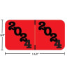 Jeter Compatible JPYM-24 Year Labels – 2024 Red, 3/4" x 1-1/2", 500/Box