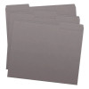 Gray File Folders, Letter Size, 1/3-Cut Top Tabs, 11 pt, 100/Box ((S-30503-GRY)