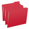 Red File Folders, Letter Size, 1/3-Cut Top Tabs, 2 Fasteners, 11 pt, 50/Box (S-30503-RED-13)