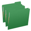 Green File Folders, Letter Size, 1/3-Cut Top Tabs, 2 Fasteners, 11 pt, 50/Box (S-30503-GRN-13)