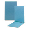 Smead 81078 11×17 premium blue pressboard report cover displayed open and closed, featuring top metal prong fastener.