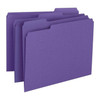 Smead Purple File Folders, 1/3-Cut Top Tab, Letter Size, 100/Box (13043)
