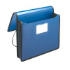 Smead Premium Poly Wallets, Letter Size, Navy Blue, 5-1/4" Expansion (71503)