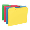 Smead 11938 assorted color top tab file folders, letter size, 1/3-cut assorted tabs, pack of 24