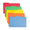 Smead 16943 Assorted Color top tab file folders, legal size, 1/3-cut assorted tabs, box of 100