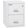 FireKing File Cabinet, 1-Hour Fire Resistant, 2-Drawer, Legal Size, 25" Deep, Artic White