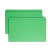 Smead Reinforced Tab File Folders - Straight-Cut Tab, Legal Size, Green, 17110