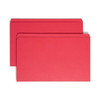 Smead Reinforced Tab File Folders - Straight-Cut Tab, Legal Size, Red, 17710