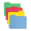 Assoted Primary Smead 11957 SuperTab letter size file folders with oversized 1/3-cut top tabs, assorted tab positions, 24 Pack