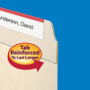 File Folders, Letter Size, Reinforced 1/3-Cut Tab, 2 Fasteners, Manila, 50/Box