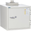 Phoenix Safe Battery Commander BSS6100 lithium-ion battery charging safe, front angled closed view in white