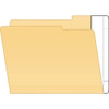 Tabbies 55994 white Extenda-Folder strip applied to a folder, creating a full end tab for shelf filing.