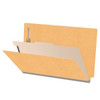 Goldenrod legal-size 1-divider classification folder showing 2 inch expansion and interior divider