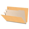 18pt End Tab Classification Folders, 2-Dividers, Legal Size, Goldenrod, 10/Box