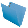 Smead End Tab Folders, Letter Size, 11pt, WaterShed/CutLess, Two Fasteners [F13], Blue, 50/Box