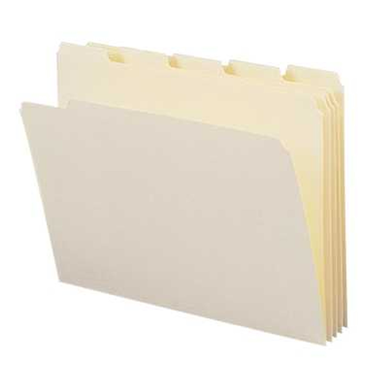 Smead Folders, 1/2 Cut Top, Reinforced End Tab, Letter