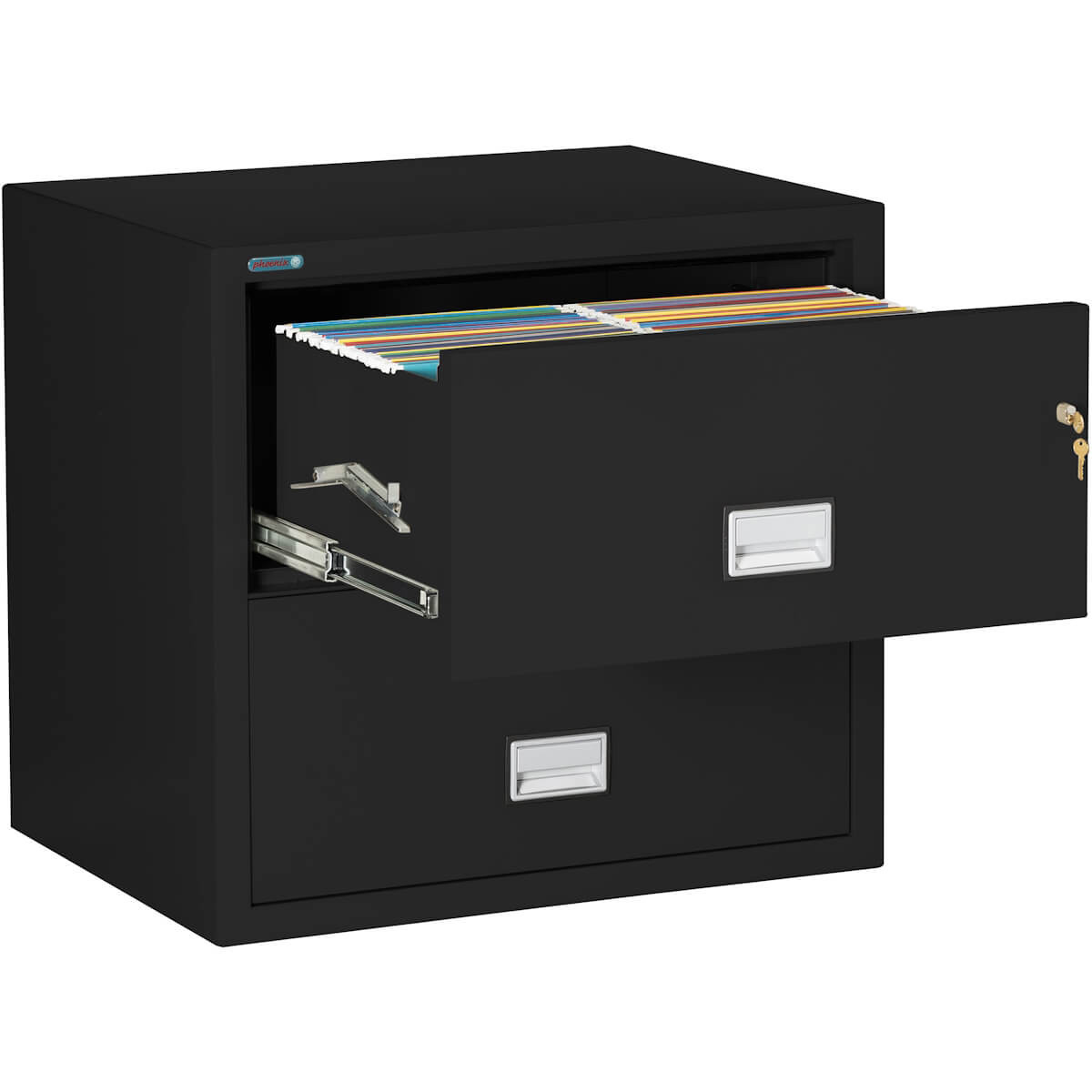 Phoenix LAT2W31 - Lateral Fireproof File Cabinet, 2-Drawer, 31